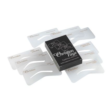 Christian Cosmetics Spa 9-Piece Set Of Eyebrow Stencils