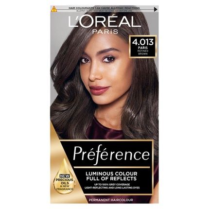 L'Oreal Paris Preference 4.013 Paris Refined Brown 4.01 Natural Dark Brown Hair Dye