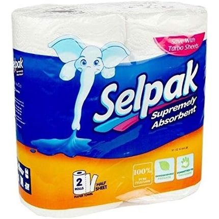 Selpak Set Of 2 Durable 3-Ply Paper Towels