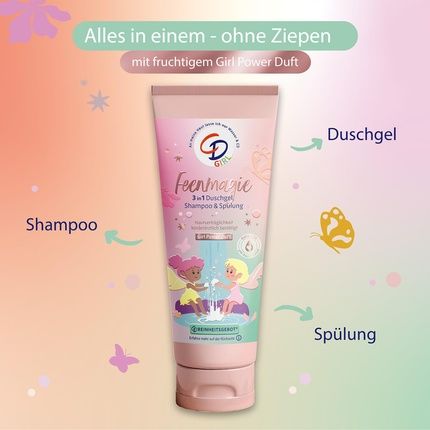 Cd Girl 3-In-1 Shower Gel Shampoo & Conditioner With Organic Aloe - Image 3