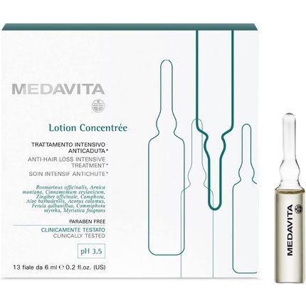 Medavita Concentrated Lotion Intensive Treatment For Hair Loss Ph 3.5