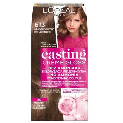 L'Oreal Casting Creme Gloss Hair Color 613 Frosty Mochaccino
