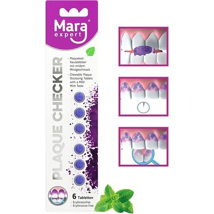 Mara Expert Teeth Coloring Tablets For Adults & Children Plaque Coloring Tablets Professional Children'S Teeth Coloring Tablets Teeth Coloring Tablets For Toothbrush Control Plaque Coloring Tablets