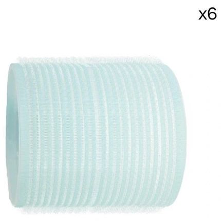 Shophair Velcro Rollers Light Blue 55Mm X6
