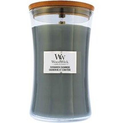 Woodwick Evergreen Cashmere Vase Scented Candle Vase 275 G