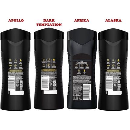 Axee Men'S Body Wash Variety Set Assorted Scents 3-In-1 Body Face - Image 3