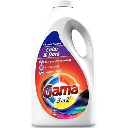 Detergent Gama Gel Concentrate Concentrated 3In1 Colors U. Darks 83Wl, 4.15L