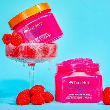Tree Hut Raspberry Fizz Shea Sugar Scrub Exfoliating Body Scrub - Image 3