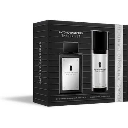 Banderas Perfumes The Secret Gift Set For Men Edt 100Ml Deodorant 150Ml Long Lasting Elegant Sexy Masculine Fragrance Fruity Leather Notes Ideal Day Wear