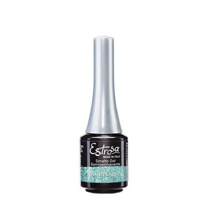 Estrosa Glitter Blue Flash Semi-Permanent Gel Nail Polish - Image 3