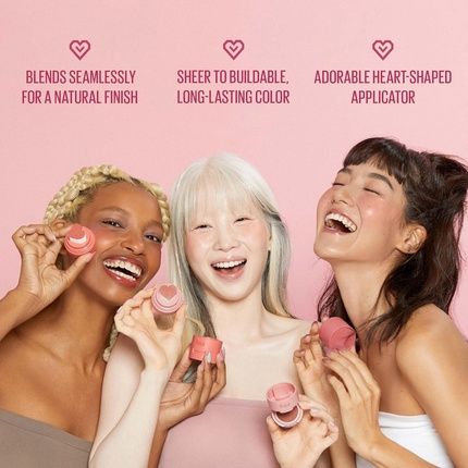 Kaja Blusher Cheeky Stamp 01 Coy Kbeauty Cute Makeup Buildable & Blendable - Image 3