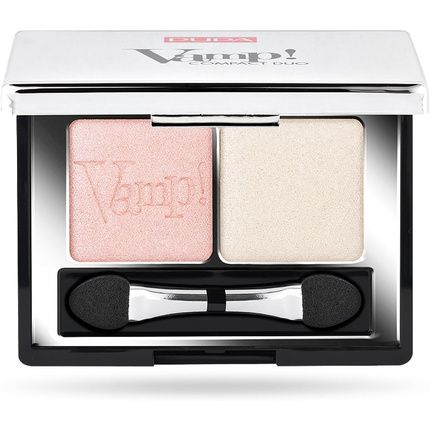 Pupa Milano Vamp! Compact Duo Eyeshadow 001 Rose Perlage For Women 0.078 Oz