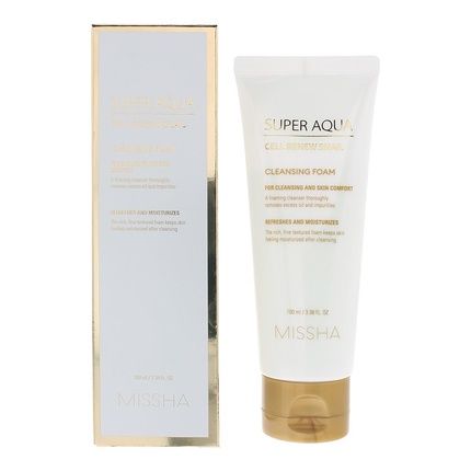 Missha Super Aqua Cell Renew Snail Cleansing Foam 100Ml