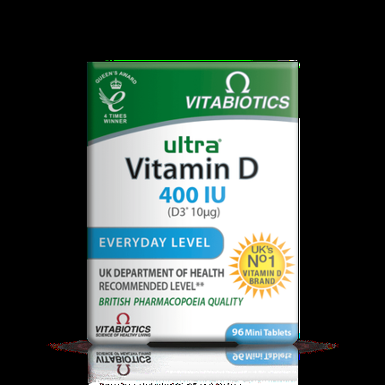 Vitabiotics Ultra Vitamin D 400Iu - 96 Tablets For Immune System | Bones & Teeth - Image 4