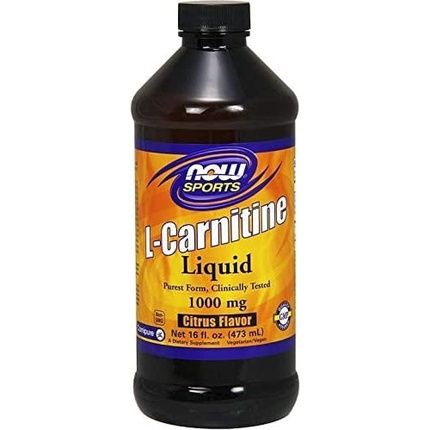 Now Foods L-Carnitine Liquid 1000Mg Citrus Flavor 473Ml