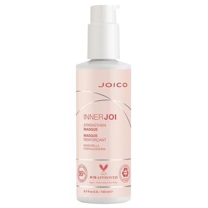 Joico Innerjoi Strengthen Oil Cream Masque For Damaged Color-Treated Hair Sulfate & Paraben Free Vegan Formula 5.1 Fl Oz