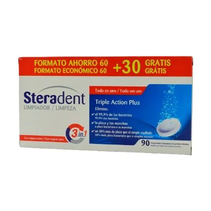 Steradent Steradent Tripleacting Plus Cleaning Tablets 60 Tablets