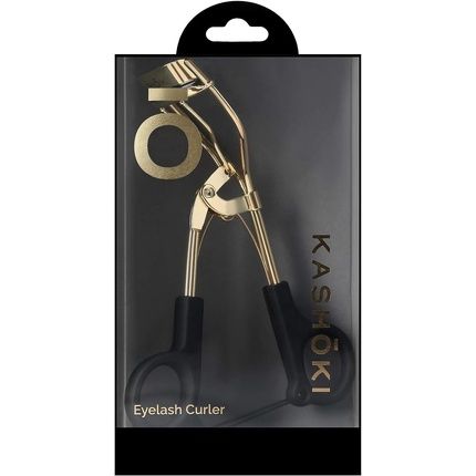 T4B Kashoki Eyelash Curler For Short And Long Lashes, For All Eye Shapes, Stainless Steel With Rubber Pads, Gold