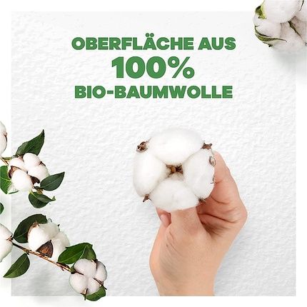 Always Cotton Protection Ultra Long Sanitary Pads With Wings 100% Organic Cotton Surface Size 2