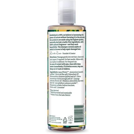 Faith In Nature Natural Jojoba Shampoo Smoothing Vegan Cruelty Free No Sls Or Parabens For Normal To Dry Hair 400Ml
