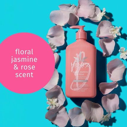 Hempz Sweet Jasmine And Rose Collagen Infused Herbal Body Moisturizer For Unisex - Image 3