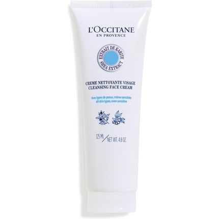 L'Occitane Shea Butter Cleansing Cream 125Ml Enriched With Shea Butter Vegan & 100% Readily Biodegradable Luxury & Clean Beauty Skin Cleanser For All Skin Types