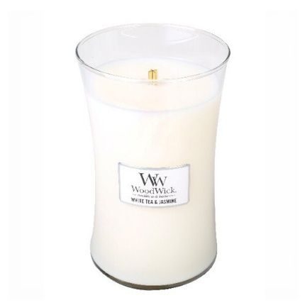 Woodwick White Tea & Jasmine Scented Candle Large Vase 6095 Grams