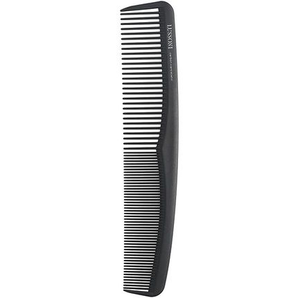 T4B Lussoni Cutting Comb Shatterproof Carbon Hair Cutting Comb For All Hair Types With Antistatic And Negative Ions Coarse And Fine Teeth