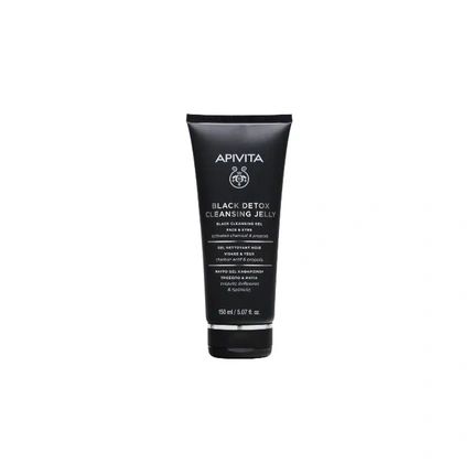 Apivita Cleansing Gel Black Detox 150Ml Face Cleanser