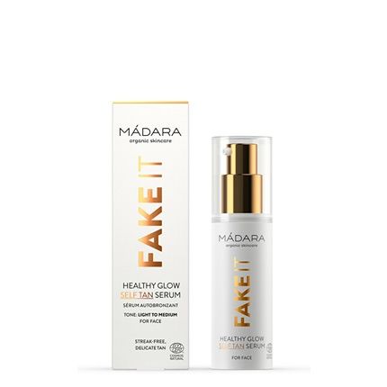 Madara Organic Skincare Fake It Healthy Glow Self Tan Serum For Face 30Ml