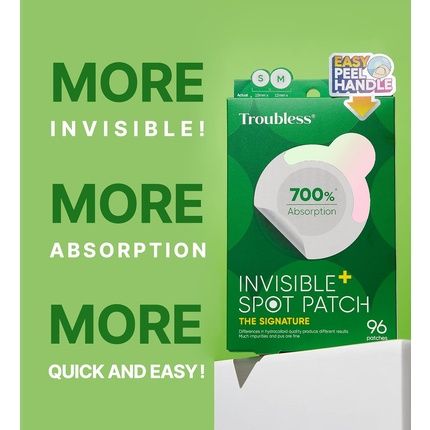 Troubless Invisible Pimple Spot Patch 96 Ultra Thin Acne Patches