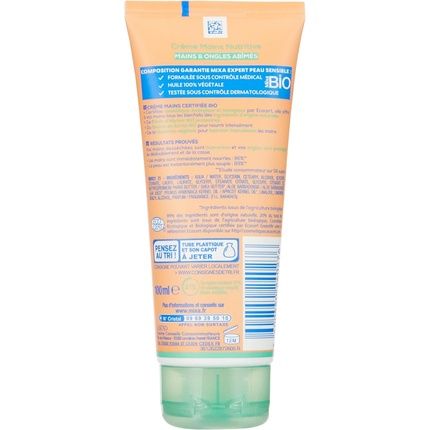 Mixa Bio Intensive Nourishing Hand Cream For Dry Hands And Fragile Nails With Organic Apricot Oil 100Ml