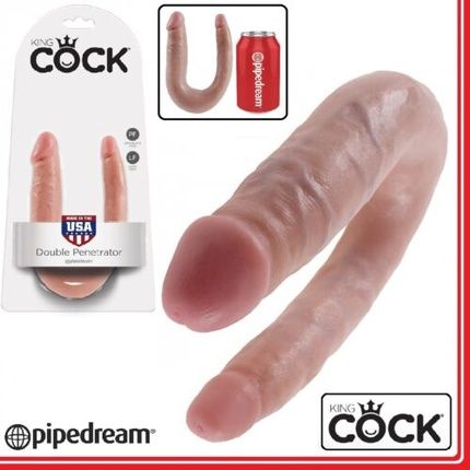 King Cock Small Flesh Double Trouble Realistic Dildo For Anal And Vaginal Play - Image 4