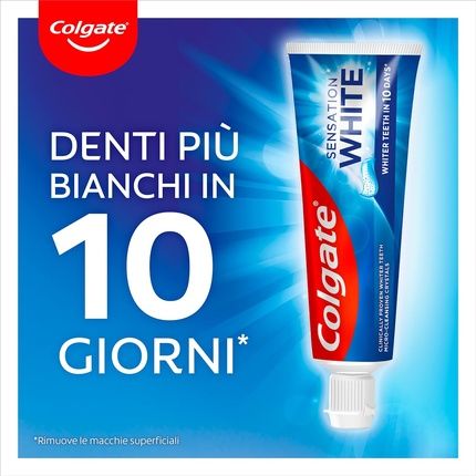Colgate Sensation White Toothpaste 75Ml - Clinically Tested Whitening Bleach - 10 Day Bleach - White Teeth With Active Microcrystals - Image 3