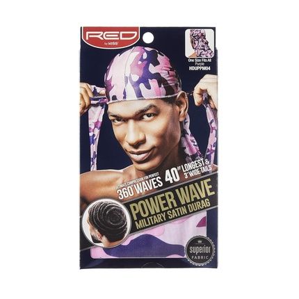 Red By Kiss Power Wave Military Satin Durag - Purple