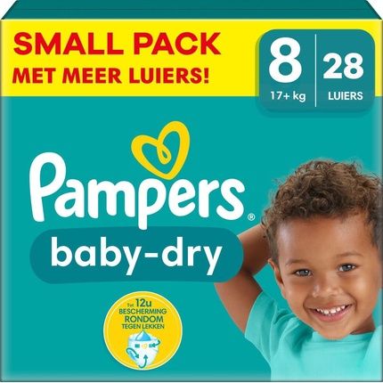 Pampers Baby Dry Size 8 Small Pack 28 Pieces 17+ Kg