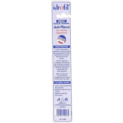 Idrofil Medium Tartar Control Toothbrush With Ergonomic Handle