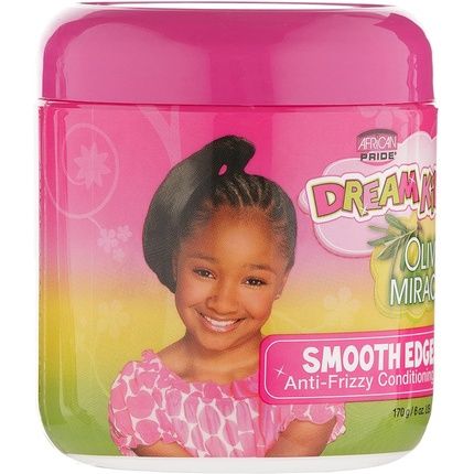 African Pride Dream Kids Olive Miracle Anti-Frizzy Conditioning Gel Smooth Edges 170G/6Oz
