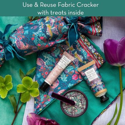 William Morris At Home Bird And Yare Fabric Cracker With Hand Cream 30Ml