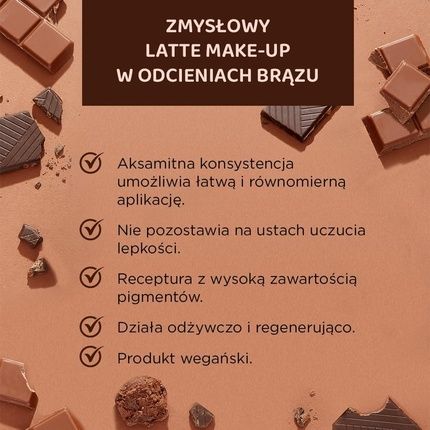 Eveline Cosmetics Choco Glamour Glossy Lips Liquid Lipstick No. 01 - Vegan - Image 3