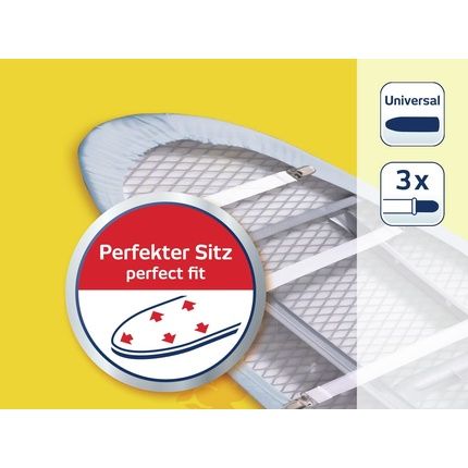 Leifheit Ironing Table Clamps For All-Round Wrinkle-Free Ironing Board Covers