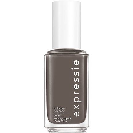 Essie Expressie Quick-Dry Vegan Nail Polish No Time For Local Muted Gray 0.33Oz