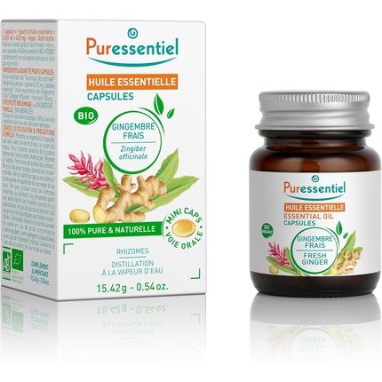 Puressentiel Fresh Ginger Essential Oil Capsules Organic 100