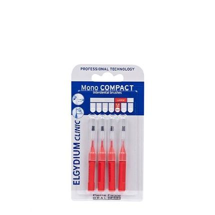 Elgydium Clinic Mono Compact Interdental Brush Red Iso 4 4 Units