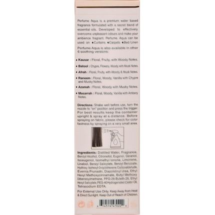 Rasasi Aqua Zeenat Al Farsh Room And Linen Mist - Image 3