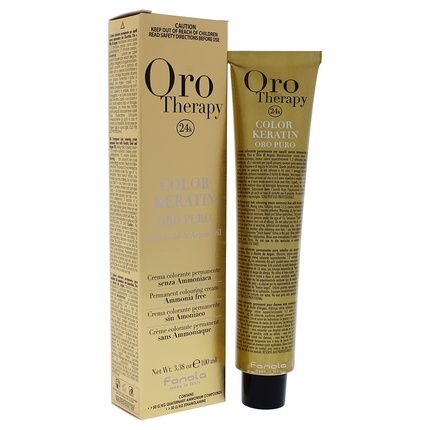 Fanola Oro Therapy Color Keratin 6.00 Intensive Dark Blonde 100Ml - Image 3