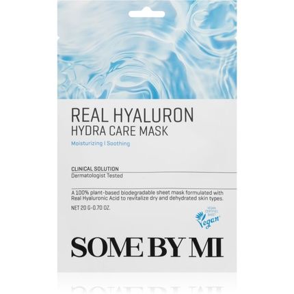 Some By Mi Clinical Solution Hyaluron Hydra Care Mask - Hydrating And Soothing Sheet Mask, 20G