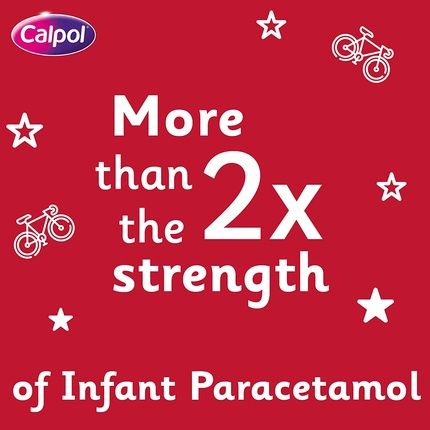 Calpol Sixplus Suspension Sugar Free Strawberry Flavour 6+ Years, 80 Ml - Image 3