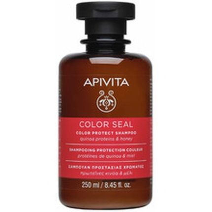 Apivita Colour Protecting Shampoo With Quinoa & Honey 250Ml Protects Colored Hair - Image 3