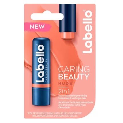 Labello Caring Beauty Nude Lip Balm - New Design